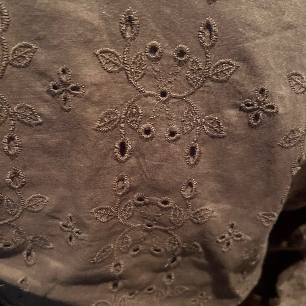 CAbi Brown A-Line Midi Dress with Plunge Neckline - Picture 6 of 7